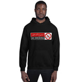 "NO SMOKING" Hoodie Schwarz/Weiß - Sahbi Apparel